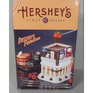 Hershey's Times Square Dessert Fondue Set Hershey Foods 2006 New Open Box